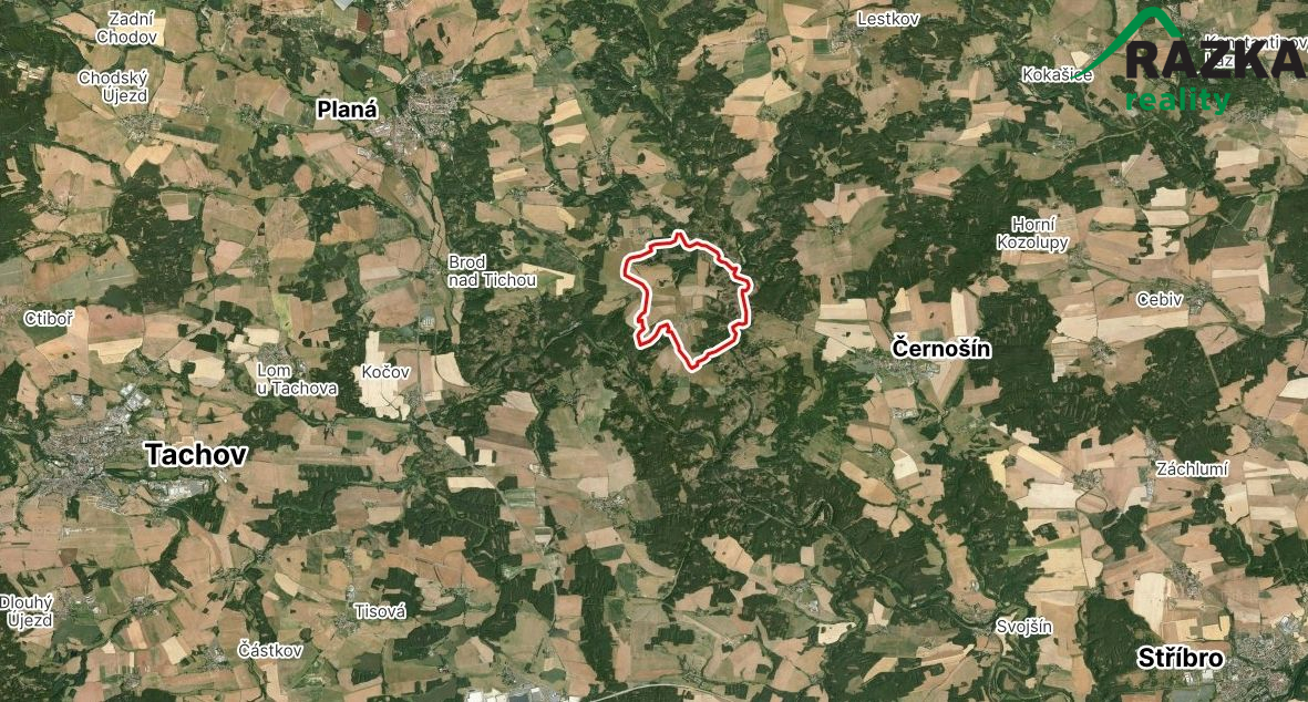 Prodej stavebního pozemku 663 m2 Svahy, Planá - obrázek č.2