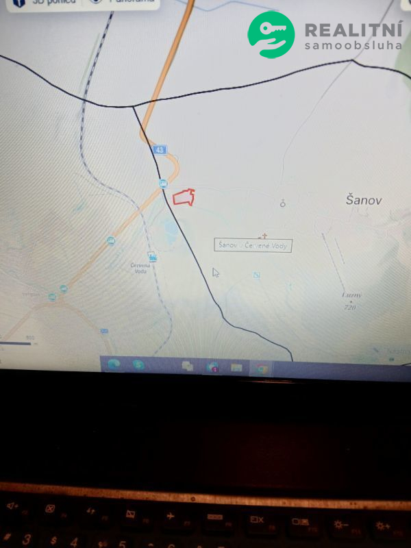 pozemek vhodný k výstavbě k.ú. Šanov - obrázek č.2
