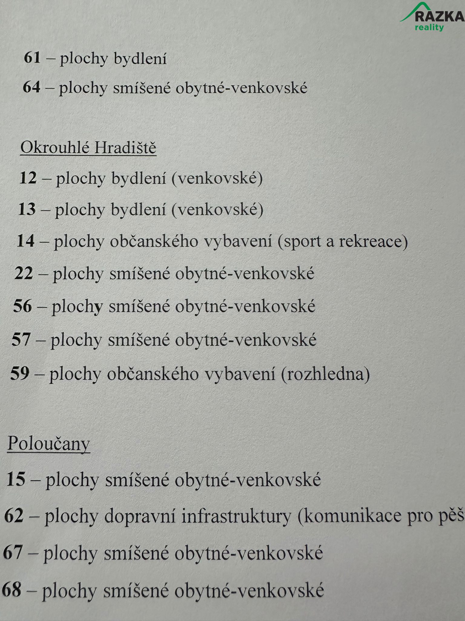 Prodej stavebního pozemku Okrouhlé Hradiště - obrázek č.12