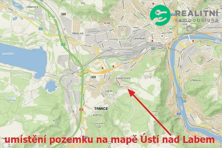 Pozemek 4474m2 pro rodinné sídlo v Ústí nad Labem - obrázek č.2