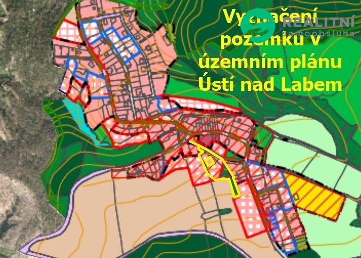 Pozemek 4474m2 pro rodinné sídlo v Ústí nad Labem - obrázek č.3