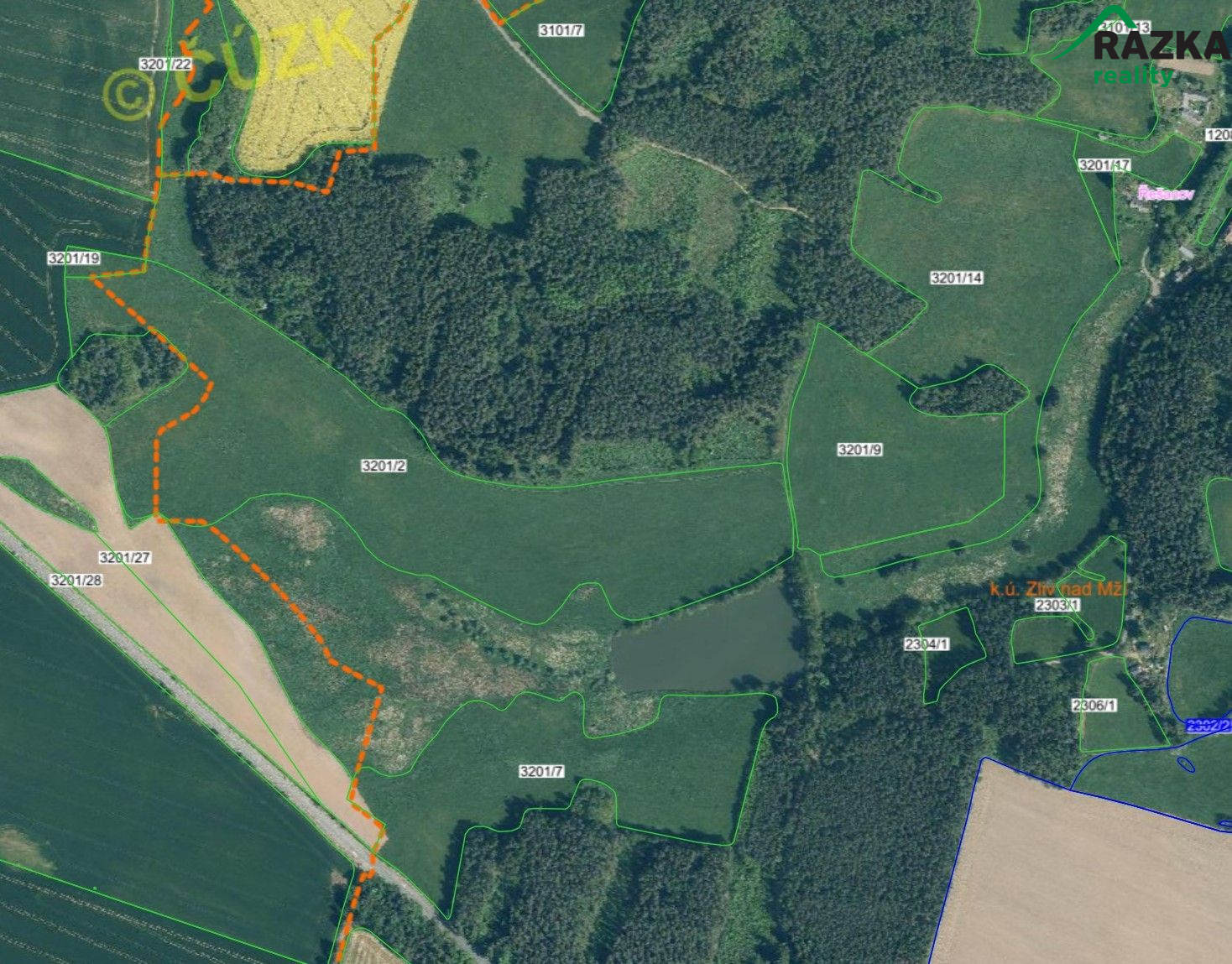 Louky 19,8 ha Zliv - titulní obrázek