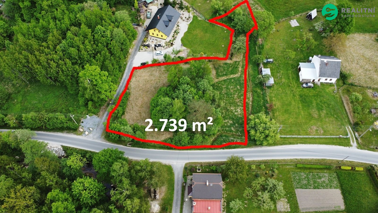 Prodej stavebního pozemku 2 739 m² - obrázek č.2