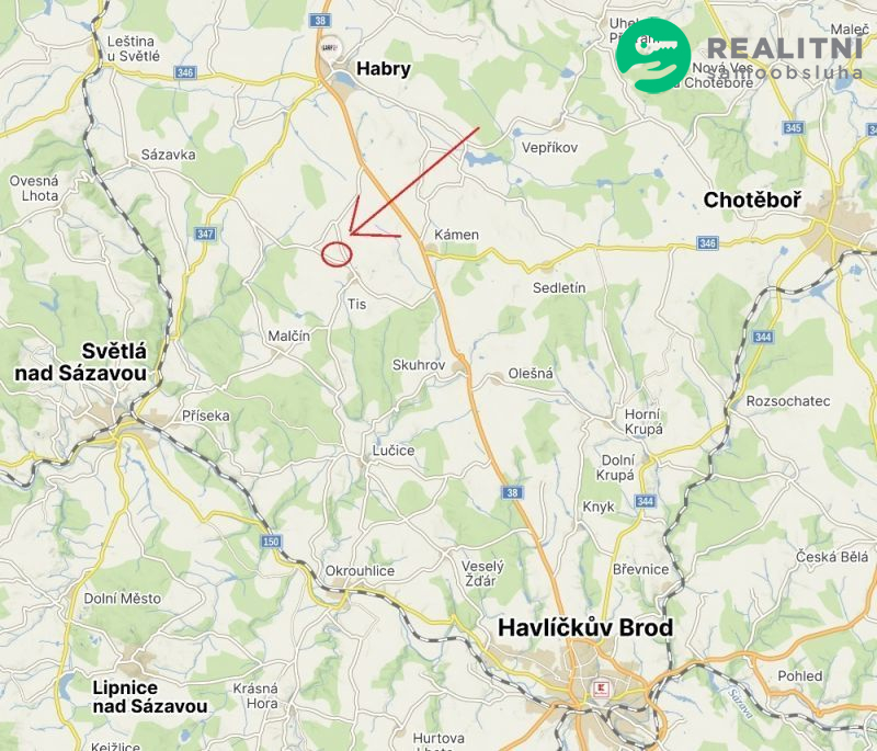 pozemky pro výstavbu v obci Tis - obrázek č.2