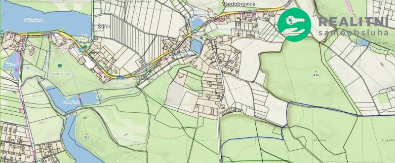 Prodej nádherného stavebního pozemku 1.251 m² Všedobrovice (kat.území Štiřín), Praha východ, všechny inž.sítě - obrázek č.2