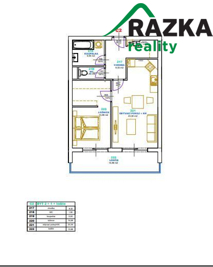 2 kk v novém bytovém domě v Klatovech - 71,76 m2 - titulní obrázek