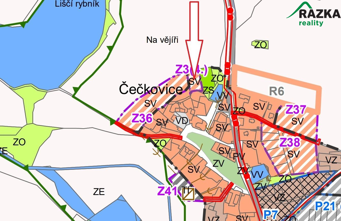 Stavební pozemek (1824 m2) Čečkovice, okr. Tachov - obrázek č.8